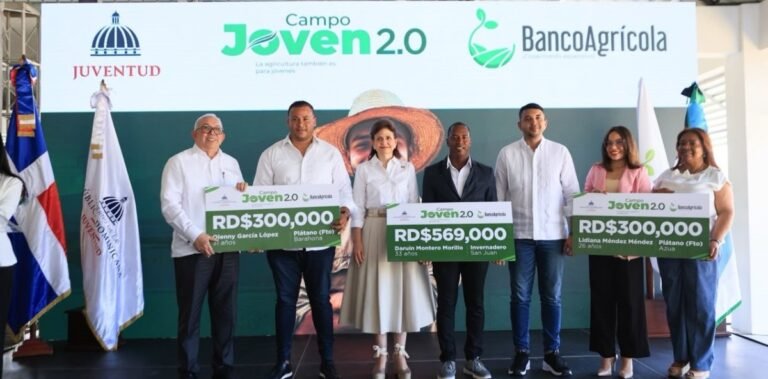 Banco Agrícola y Ministerio de la Juventud anuncian préstamos sin intereses por RD$250 millones a jóvenes de entre 18 y 35 años.